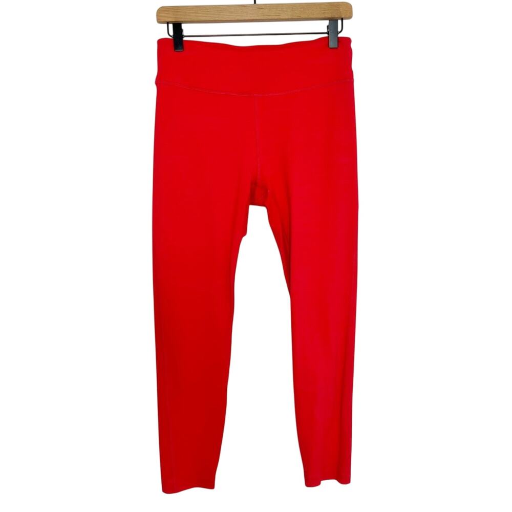 OUTDOOR VOICES WOMEN STRETCHY LEGGINGS SIZE LARGE RED PINK